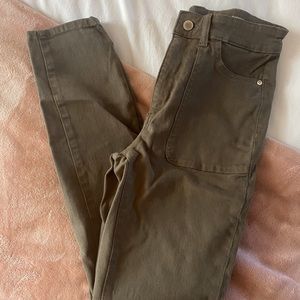 NWOT DL1961 Olive Green Jeggings